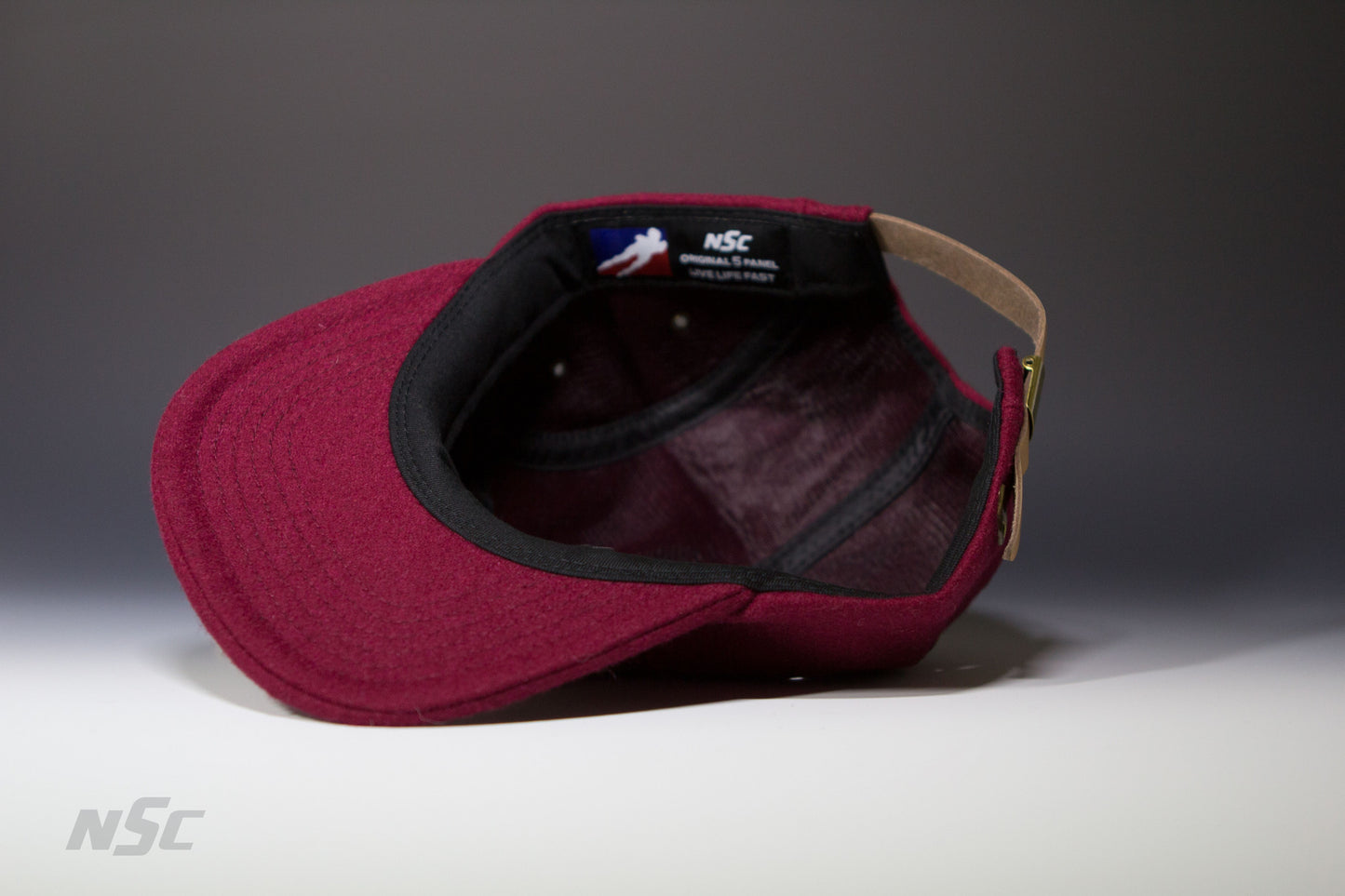 Wool 5 Panel - Maroon